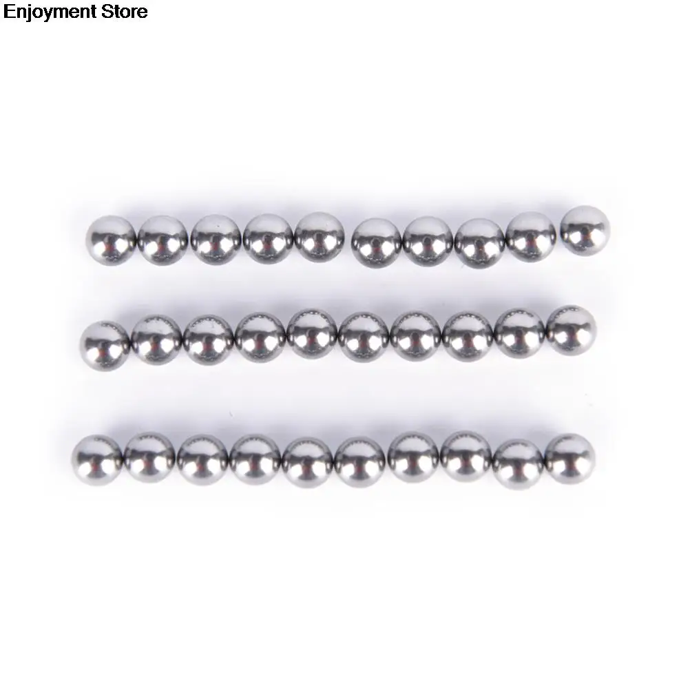 100PCS 4mm 4.5mm 5mm 6mm Bike Bicycle Cycling Steel Ball Bearing Silver Tone Bikes Replacement Balls Replacement Parts bicycle ball bearing