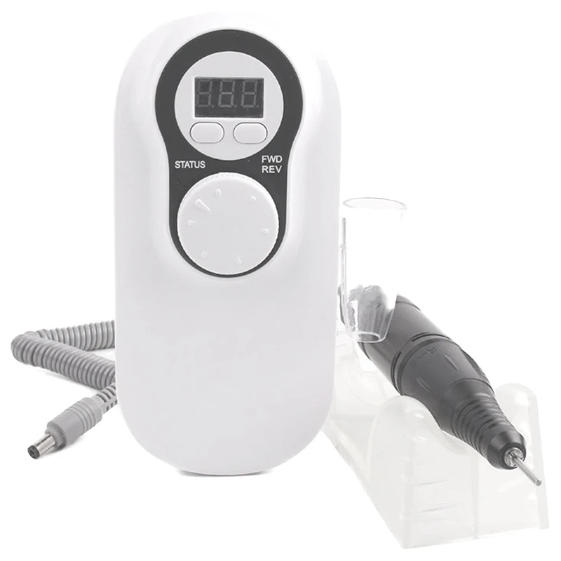 

HTHL-Nail Drill Machine 30000Rpm Portable Rechargeable Pedicure Strong Polishing Electric Machine For Manicure Nail Tools Eu Plu