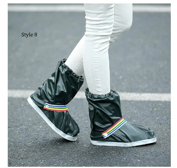 Style 8 Бахилы водонепроницаемые/устойчивость к скольжению ботинки подошва обертывание личная техника по уходу - Цвет: Style 8