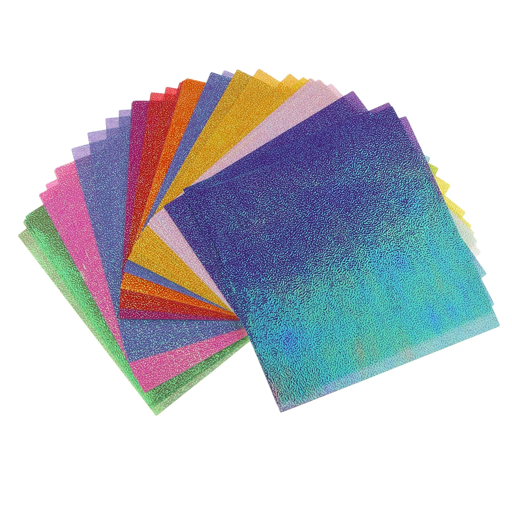 Origami Paper 50 Sheets Square Vivid Colors for Beginners Trainning and Kids Craft Lessons
