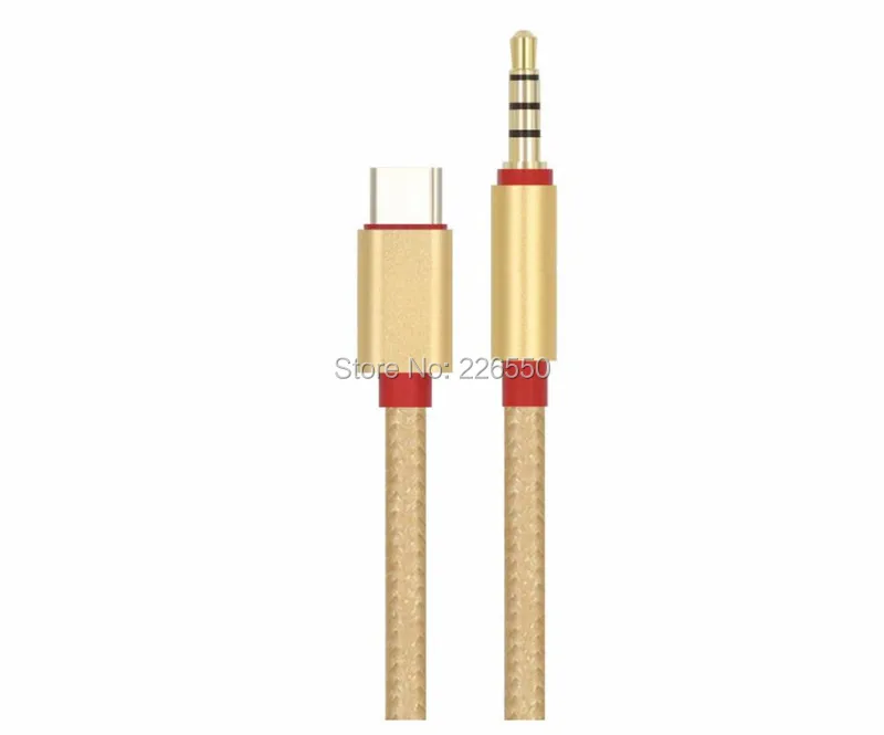 USB Type C to 3 5mm Car AUX Cable USB C Type C to Headphone Speaker Audio Cable Adapter For samsung S8 lg g5