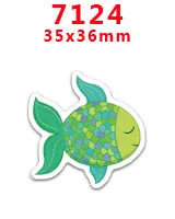 PR-7124 Принадлежности для рукоделия с изображением героев мультфильмов плоские с обратной стороны плоские смолы 30 штук. PR-1065-19048 - Цвет: PR-7124