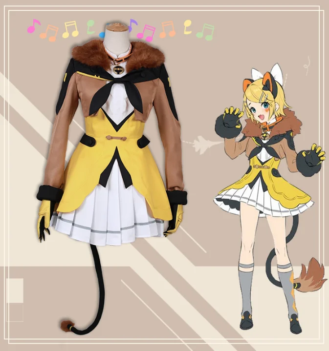 Vocaloid магический Мирай кагамин Лен кагамин Рин цирк животное платье униформа наряд Аниме косплей костюмы