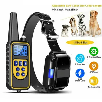 

Pet Dog Training Collar 800m Sound LCD Display Pet Supplies Anti Bark Dog Cats Puppy Training Collar with Remote Control