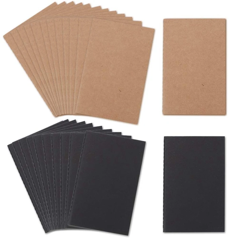 

Pocket Notebook, 24 Pack Small Pocket Notebook Set, 2 Colors Portable Mini Lined Memo Notepad, 4 x 5.5 Inch