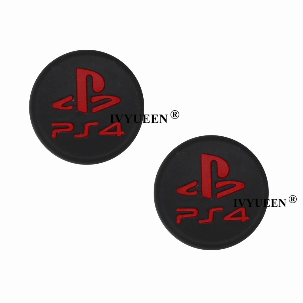 IVYUEEN 2 шт. для sony Dualshock playstation 4 PS4 Pro тонкий контроллер силиконовые аналоговые накладки на Джойстик Крышки для X Box One X/S - Цвет: P4 Red