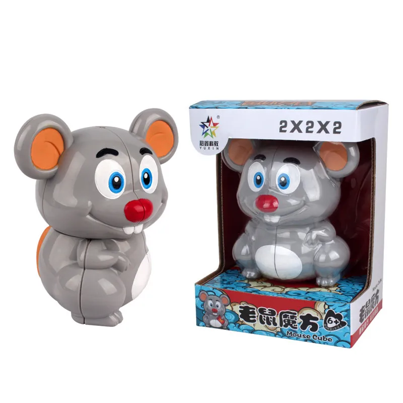 YuXin mouse 2x2x2 волшебный куб ZhiSheng 2x2 животные скорость твисти головоломки Развивающие игрушки для детей