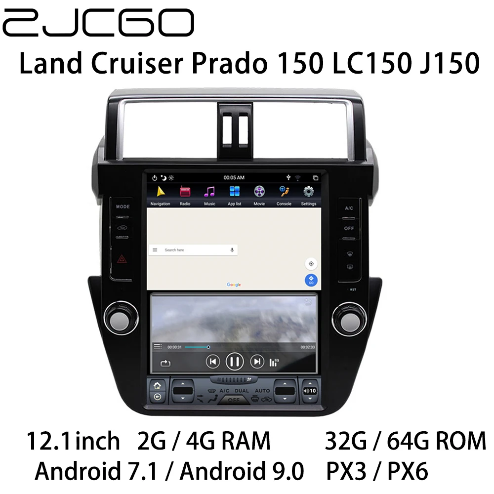 

Car Multimedia Player Stereo GPS DVD Radio Navigation NAVI Android Screen Monitor for Toyota Land Cruiser Prado 150 LC150 J150