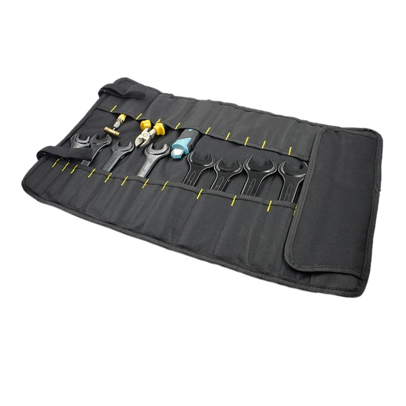 Многофункциональный Оксфорд ткань складной ключ Сумка рулон инструмент для хранения карман сумка для инструментов портативный Чехол