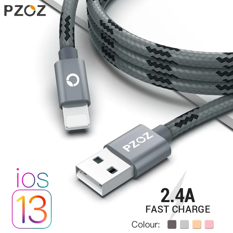 PZOZ usb кабель шнур для зарядки телефона для iphone кабель 11 pro max Xs Xr X 8 7 6 plus 6s 5 s plus ipad air mini 4 кабели быстрая зарядка кабель для iphone зарядное устройство провод для зарядки