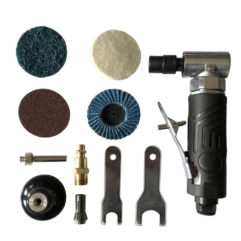 

Pneumatic 90 Degree Bend Angle Grinder, Engraving Grinder, Wind Grinder, Descaling Machine, Protective Cover Set 1/4 Chuck