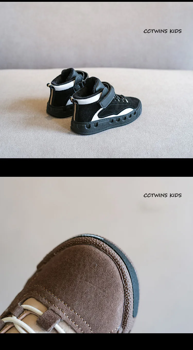 CCTWINS/детская обувь; коллекция года; зимняя детская обувь из натуральной кожи; детские высокие кроссовки для мальчиков; повседневная спортивная обувь для девочек; FH2646