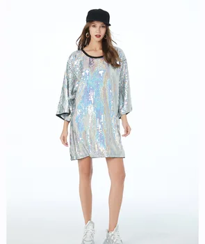 

crew neck short sleeve casual day dress Women Elegant Dress Spring Summer Round Neck Short Sleeve