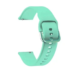 Silicone Smart Watch Band - 20mm/22mm Sport Strap Replacement Bracelet for 22mm (Mint)