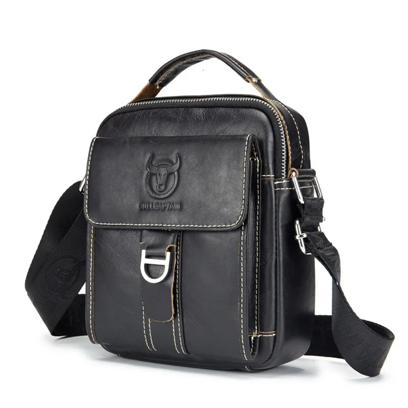 

Man Vertical Section Leather Men Bag Leisure Single Shoulder Messenger Head Layer Cowhide More Function Packet Briefcase