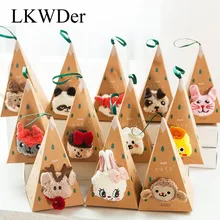 LKWDer/3 пары, милые Рождественские Носки с рисунком оленя, подарок, объемные пушистые коралловые бархатные толстые теплые зимние носки для женщин, носки с коробкой