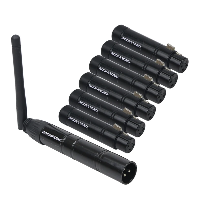 1T and 6R Dmx беспроводной Dmx диммер 2,4G Dmx светильник управления беспроводной DMX512 передатчик приемник управления Лер для лазерного сценический светильник ing Effect - Цвет: 1T and 6R