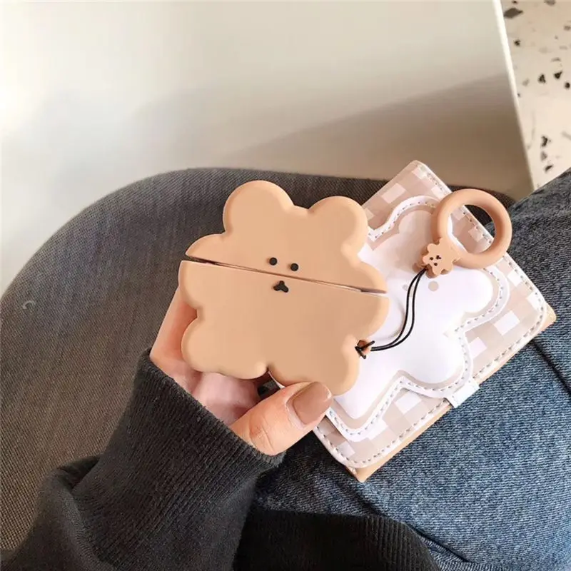 Силиконовый чехол медведь печенье для Apple Airpods Pro TWS Bluetooth наушники 28TE