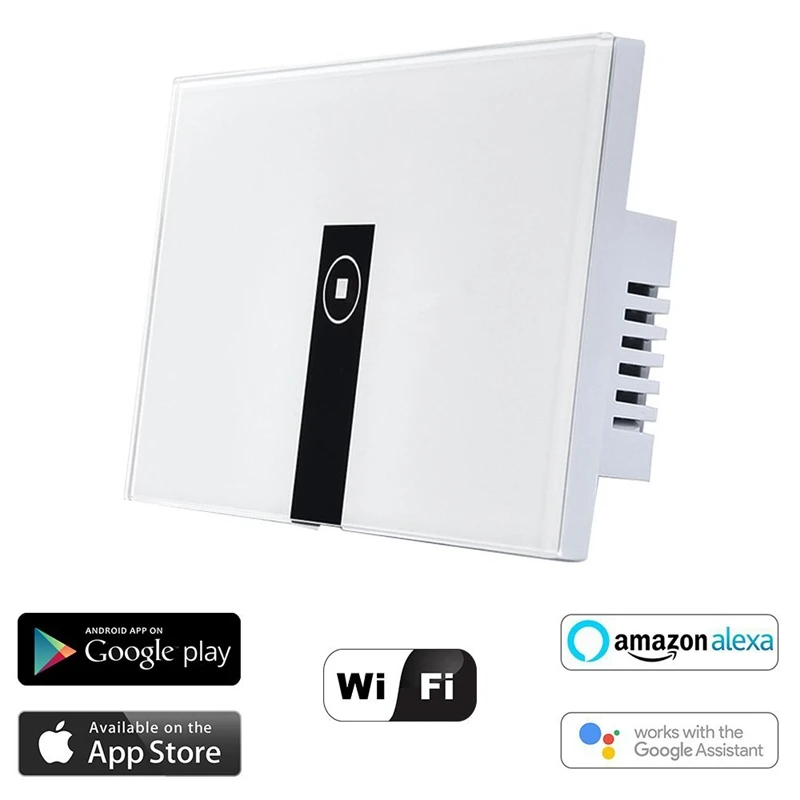 

For Alexa WiFi Smart Light Switch, In-Wall Wireless On/Off Wall Switch, Timing, Voice App Remote Control, Compatible with Alex
