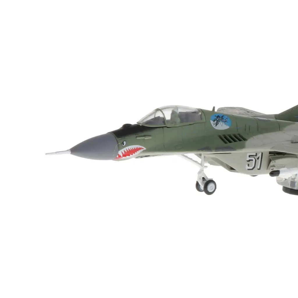 1:100 Scale MIG-29 Fighter Diecast Metal Plane Model Toy for Boys Toys Collection