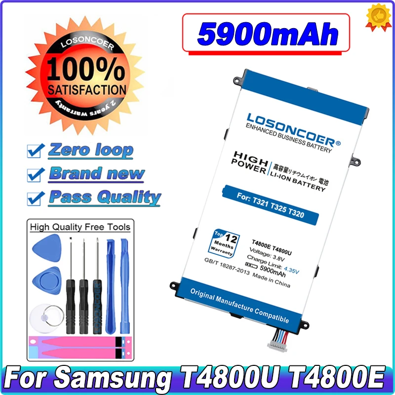 T4800U T4800E 5900mAh Battery For Samsung Galaxy Tab Pro 8.4 in T325 SM-T321 T320 T321 Gift Discharge tools Battery~In Stock | Мобильные