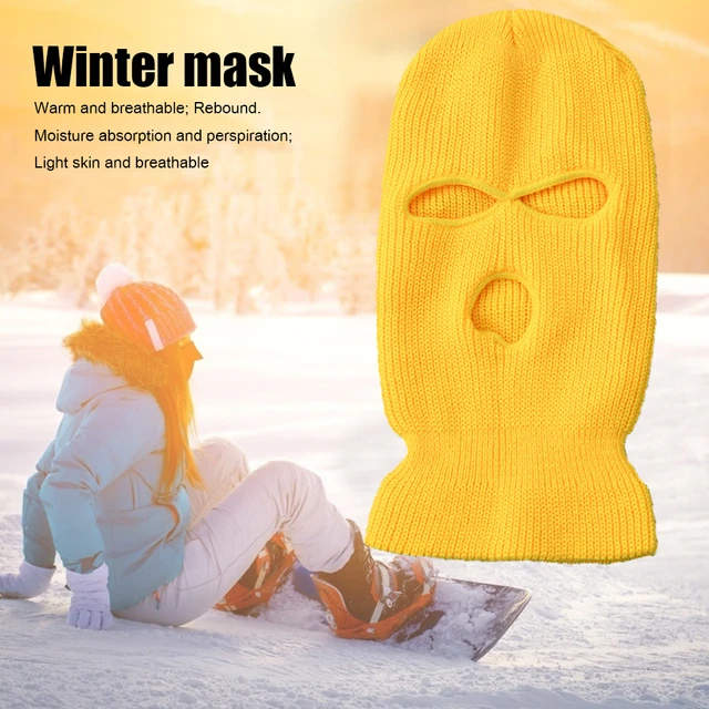 Masque de Moto thermique en polaire pour hommes et femmes, cagoule  coupe-vent d'hiver pour le Ski, garde au chaud - AliExpress