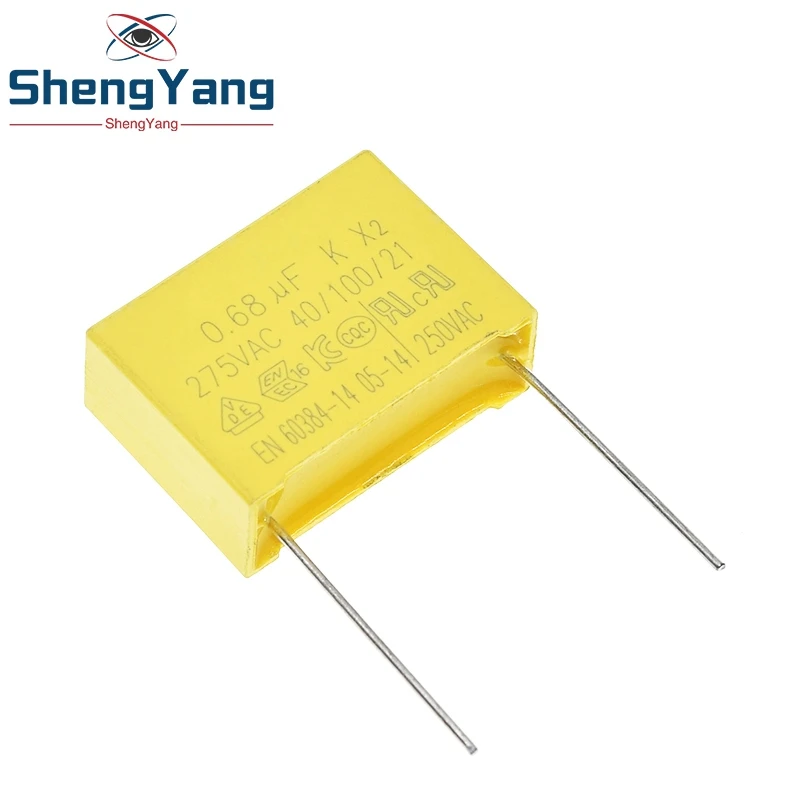 TZT 10/30 Stück 0,68uF 10 Stück Kondensator X2 Kondensator 275VAC 680NF Abstand 22mm X2 Polypropylen-Folienkondensator 0,68uF – Detail 6