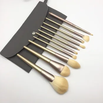 

Makeup brushes Pro 10pcs Makeup Brushes Set Natural Soft Hair Wood handle Powder Foundation Eyeshadow Make Up Cosmetic Brushes
