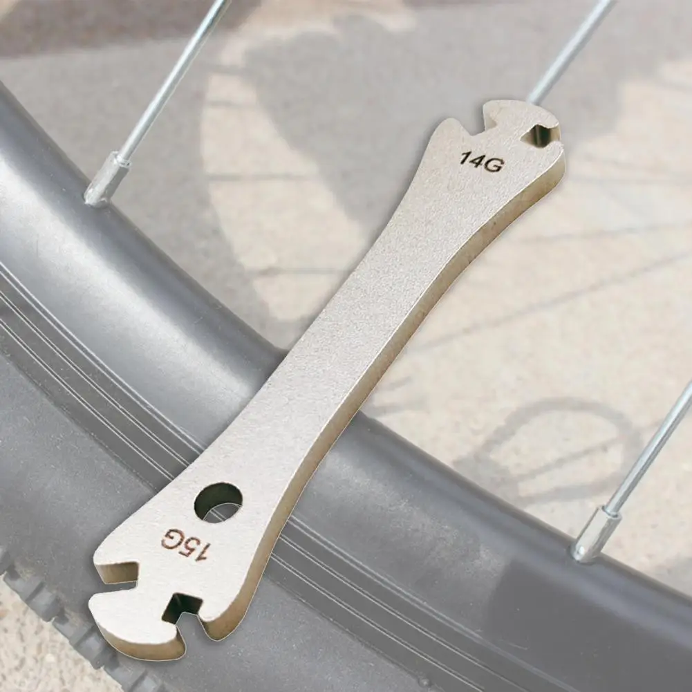 2021 Stainless Steel Bicycle Spoke Wrench Bicycle Bike Rim Wheel Spoke Wrench Fastening Correction Device Repair Tool Portable