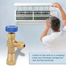 

Safety Valve For High Quality Liquid 1/4" Refrigerant R22 Valve R32 Air Adapter For R410A 5/16" Valves