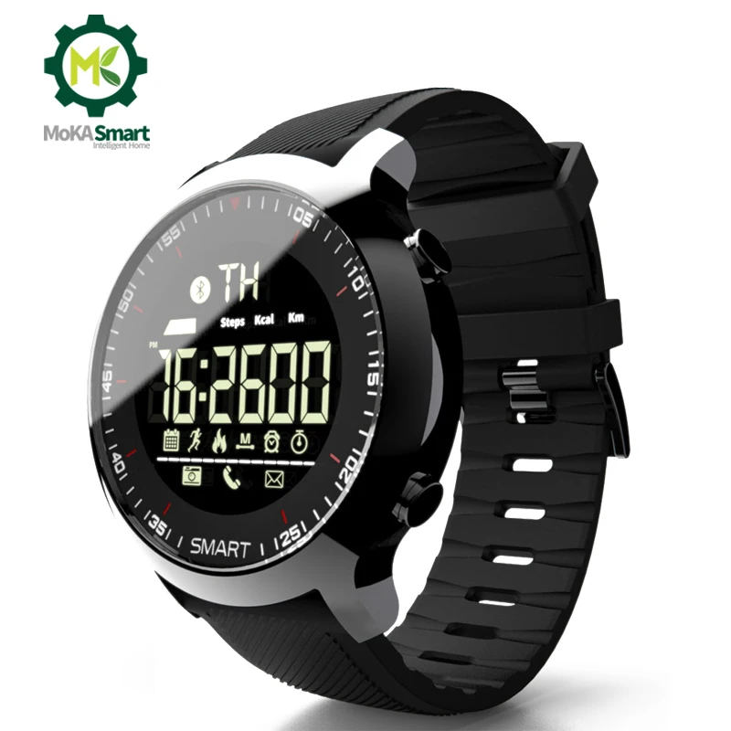 Смарт-часы IP68 Водонепроницаемые цифровые часы ультра-долгий режим ожидания Поддержка вызовов и SMS напоминание Bluetooth умные часы для мужчин для ios