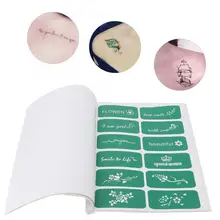 Принтер для татуировки многоразовый маленький трафарет для татуировки аэрограф временные полупостоянные шаблоны аксессуары для татуировки трафарет краска