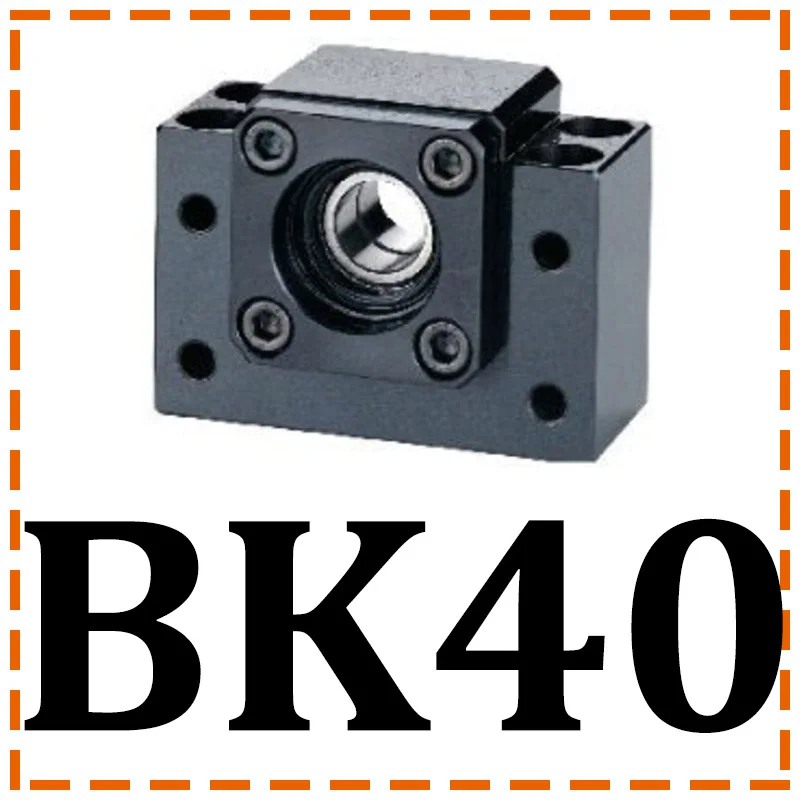 TBI блок поддержки движения Профессиональный BK35 BK40 фиксированная сторона C5 C7 с BF35 BF40 для шарикового винта TBI sfu Премиум части ЧПУ - Цвет: BK40
