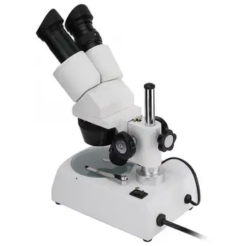 

20X-40X Students Research Forward Binocular Microscope with Upper and Lower LED 110V US Plug