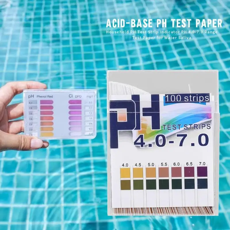 1 коробка лакмусовые полоски лакмусовая Бумага 4,0-7,0 диапазон лакмусовая бумага 2-цветовой контраст кислотности щелочи Тесты полосы PH Тесты метр