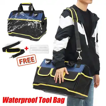 

Waterproof Tool Bag Electrician Tools Carpentry Hardware Repair Portable Storage Organizers Box Work Spanner Toolbox Kitbag