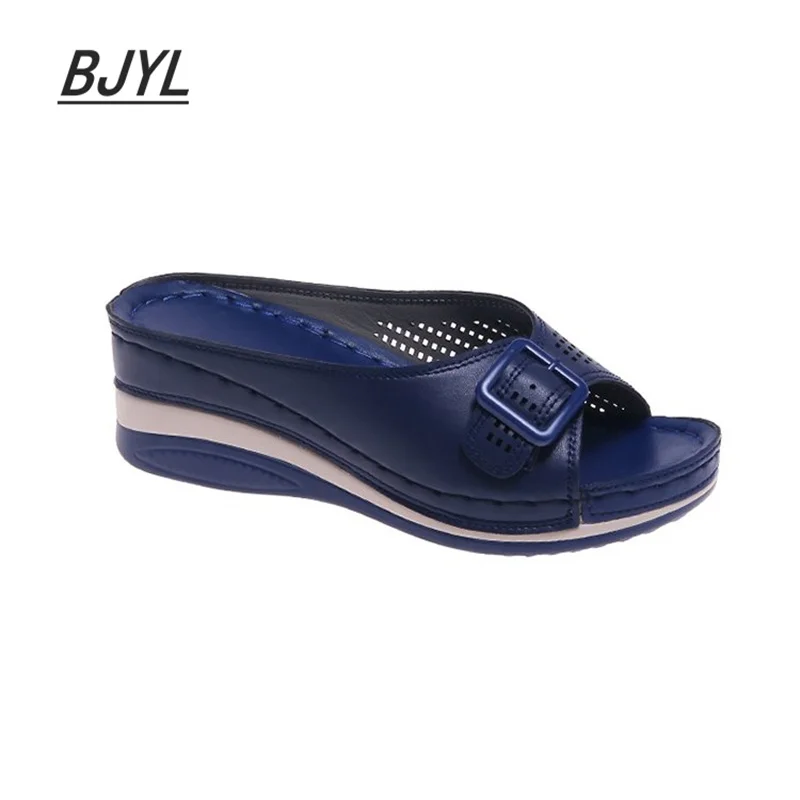 Large Size Female Summer One-word Fish Mouth Sandals Slippers Slope Heel Platform Slope Heel Casual Shoes slippers sandals shoes slippers sandals female slippers