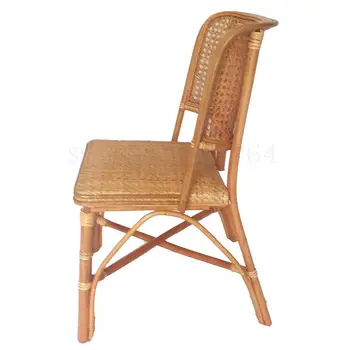 

New Listing Leisure Elderly Single Rattan Chair Teng Chair Balcony Drinking Tea Chair Teng Chair Handmade Rattan Chair