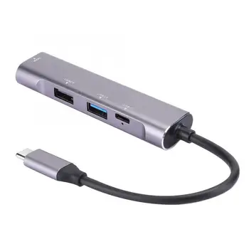 

Type-C Docking Station 4 in 1 USB2.0 USB3.0 Converter Dual Chip 4K for Nintendo 5Gbps New