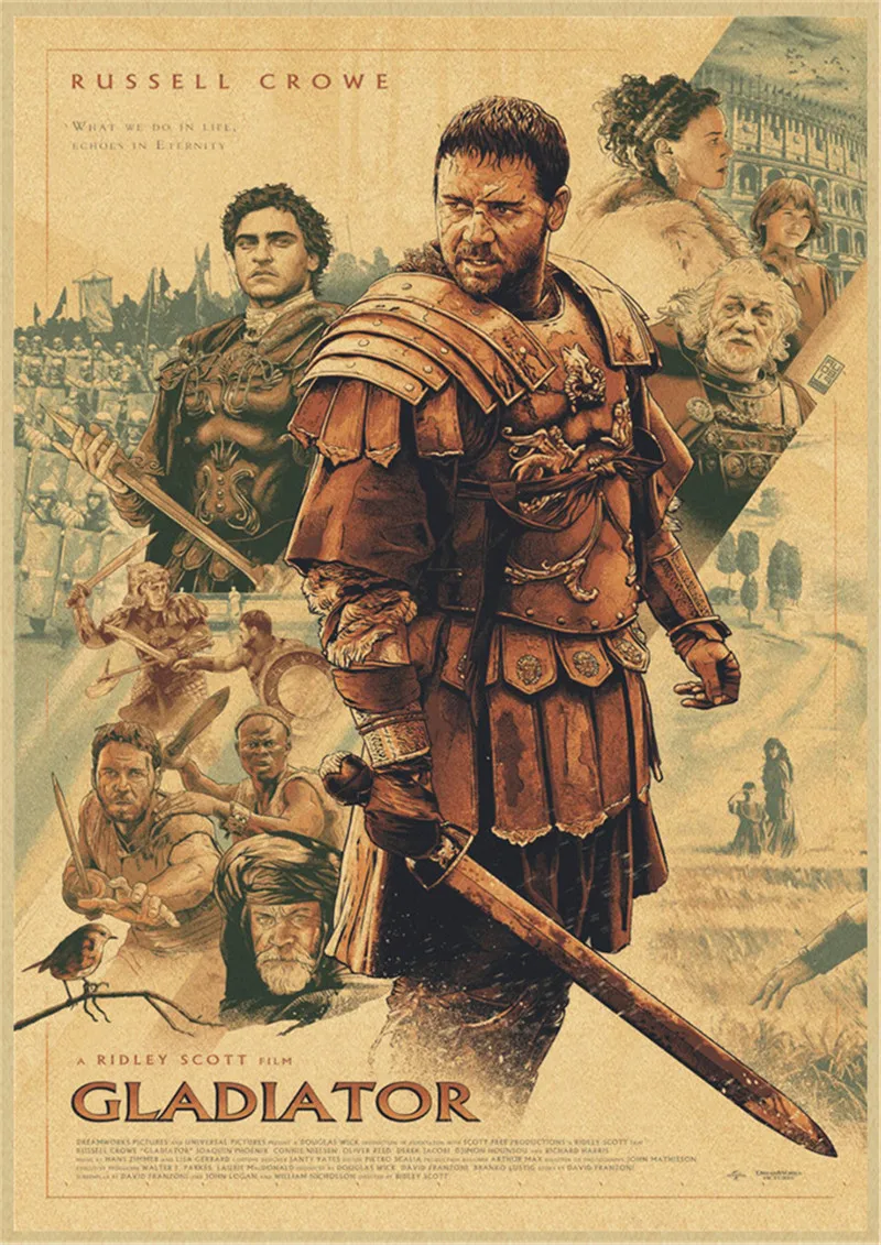 Gladiador Filme: Como Escolher o Poster de Kraft Paper Ideal para Decorar  sua Casa com Estilo Cinephile, image size:800x1131