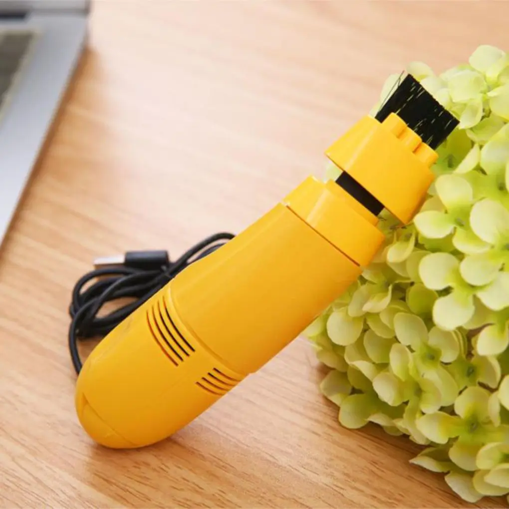 Новый портативный 1 шт. Мини Вакуумный USB пылесос для клавиатуры ПК щетка для ноутбука инструмент для очистки пыли несколько щеток 4 цвета