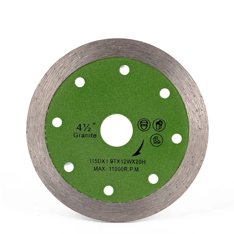 DB35 фарфоровая керамическая плитка режущий диск 4,5 дюймов D115mm горячий пресс Спеченные Алмазные Лезвия для пилы весь непрерывный сегмент 10 шт