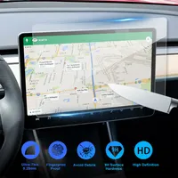 15/17 zoll Auto Screen Protector Klar Gehärtetem Glas Screen Protector für Tesla Modell 3 Navigation Schutz auto zubehör