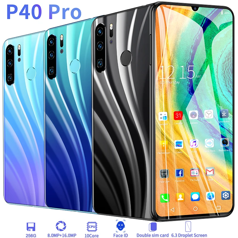 P40PRO 6.3 Inch Big Battery Fingerprint Full