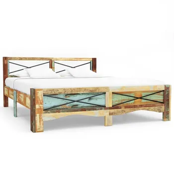 

VidaXL Bed Frame Solid Reclaimed Wood 140x200 Cm 247666