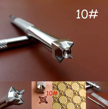 

1pc 10# Steel Leather Craft Steel Carving Stamping Punch Stamper Tool - Stylus Spoon Embossing Swivel Knife Cutter Punch Chisel