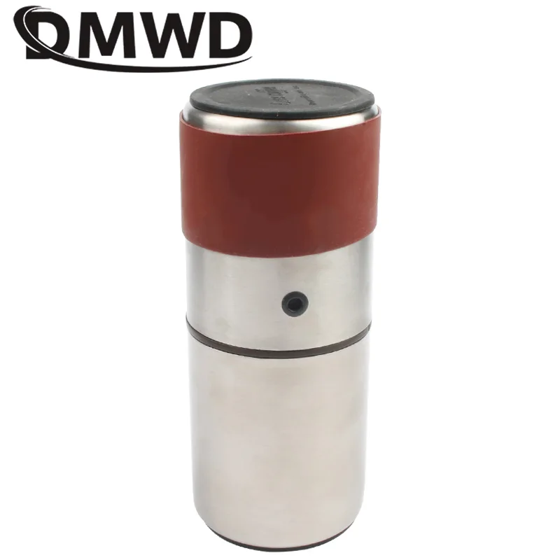 DMWD ручная черная кофеварка машина для эспрессо мини кофемолка зерен уличная