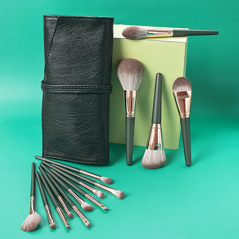 Makeup Brushes 14pcs Foundation Powder Blush Eyeshadow Concealer Lip Eye Make Up Brush With Bag Cosmetics Beauty Tool