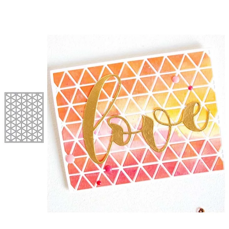 

Triangular rectangular plate Metal cutting dies Scrapbooking craft Die cuts paper art card making emboss stencil