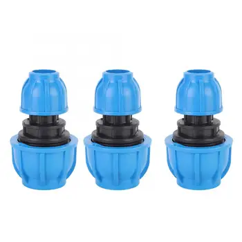 

3Pcs Connector PE Water Pipe Connection Fitting Straight Pipe Connector Adapter Accessories